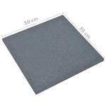 vidaXL Carreaux de protection antichoc 12Pièces Caoutchouc 50x50x3cm Gris