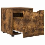 vidaXL Cabinet de salle de bain Chêne fumé 40 5 x 40 x 44 cm