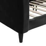 vidaXL Lit de repos noir 100x200 cm velours
