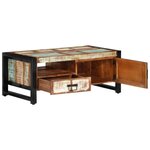 vidaXL Table basse 100x50x41 cm Bois de récupération massif