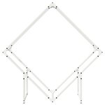 vidaXL Portant de bois chauffage blanc 100x25x100 cm