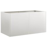 vidaXL Jardinière 80x40x40 cm acier inoxydable