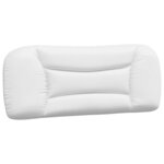 vidaXL Cadre de lit sans matelas Hvar blanc et noir 100x200 cm similicuir