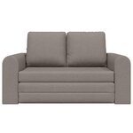 vidaXL Canapé-Lit 60cm Taupe tissu