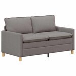 vidaXL Canapé Taupe 156 x 81 x 87 5 cm Tissu