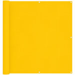 vidaXL Écran de balcon 110 x 700 cm Tissu Oxford Rectangulaire Jaune