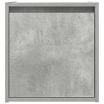 vidaXL Table de chevet murale gris béton 38x34x40 cm