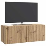 vidaXL Meuble TV mural Montage mural Chêne artisanal 78 5 x 31 x 30 cm