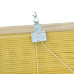 vidaXL Stores et Occultants avec des rideaux Jaune 60 x 160 cm Bambou