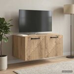 vidaXL Meuble TV mural 59 5 x 41 x 30 cm Chêne artisanal