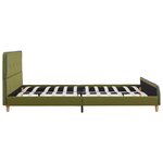 vidaXL Cadre de lit sans matelas vert tissu 140x200 cm