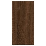 vidaXL Armoire à livres Chêne marron 50x25x106 cm