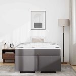 vidaXL Cadre de lit Gris 120 x 200 cm Faux cuir