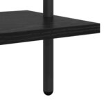 vidaXL Étagère Chêne noir 60 x 24 x 203 cm Bois d'ingénierie