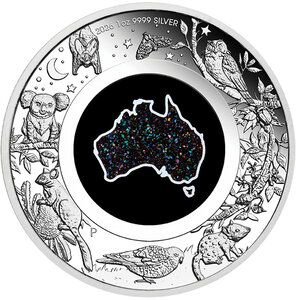 Monnaie GREAT SOUTHERN LAND Australian Opal 1 Oz Argent 1$ Australia 2026 (PRÉCOMMANDE)
