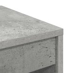 vidaXL Bureau d'écriture Gris béton Panneau de particules 60 x 40 x 76 cm