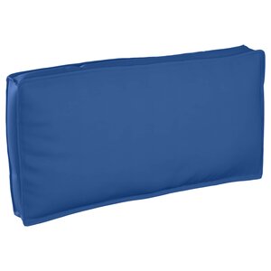 vidaXL Coussin pour assise / dossier de palette avec oreiller Bleu royal