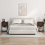 vidaXL Cabinet de chevet 2 Pièces Chêne brun 38 x 31 x 61 cm