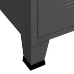vidaXL Meuble TV industriel Anthracite 105x35x42 cm Métal