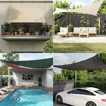vidaXL Voile d'ombrage 160 g/m² rectangulaire bleu 3 5x5 m PEHD
