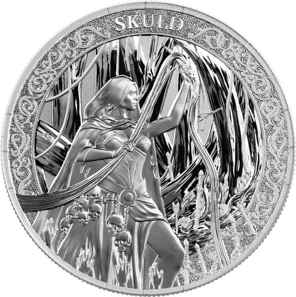 Pièce de monnaie en Argent 5 Mark g 31.1 (1 oz) Millésime 2026 Norns SKULD