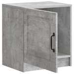 vidaXL Cabinet de chevet Gris béton 43 x 34 5 x 47 cm