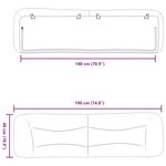 vidaXL Coussin de tête de lit Hvar cappuccino 180 cm similicuir