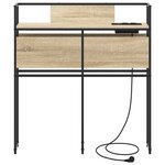vidaXL Tête de lit de rangement Chêne sonoma 90 cm Bois d'ingénierie