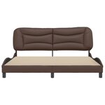 vidaXL Cadre de lit sans matelas marron 180x200 cm similicuir