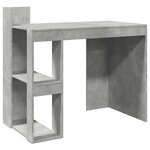 vidaXL Bureau gris béton 103 5x56 5x94 cm bois d'ingénierie