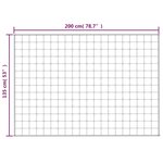 vidaXL Couverture lestée Crème clair 135x200 cm 10 kg Tissu