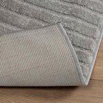 vidaXL Tapis de surface HUARTE Gris 340 x 240 cm Polyester