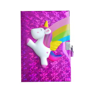 Journal intime - 15 x 21 cm - 140 pages - kawaii licorne