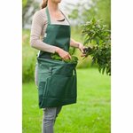 Nature Tablier de jardinage avec poche pliable 130x55 cm vert