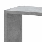vidaXL Étagère murale d'angle gris béton 45x45x147cm bois d'ingénierie