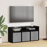 vidaXL Basboard avec tiroir Chêne noir 102 x 32 x 48 5 cm