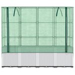 vidaXL Jardinière surélevée avec housse aspect rotin 160x40x153 cm