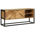 vidaXL Meuble TV 110x30x50 cm Bois d'acacia massif