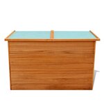 vidaXL Boîte de rangement de jardin 126x72x72 cm Bois