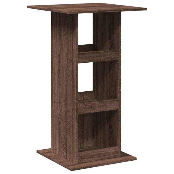 vidaXL Table de bar avec rangement chêne marron bois d’ingénierie