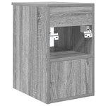 vidaXL Meuble de Salle de Bain In-between Sonoma gris 30 x 35 x 50 cm