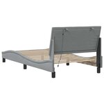 vidaXL Cadre de lit sans matelas gris clair 100x200 cm tissu