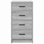 vidaXL Meuble Sideboard gris sonoma 40x41x75 cm en bois d'ingénierie