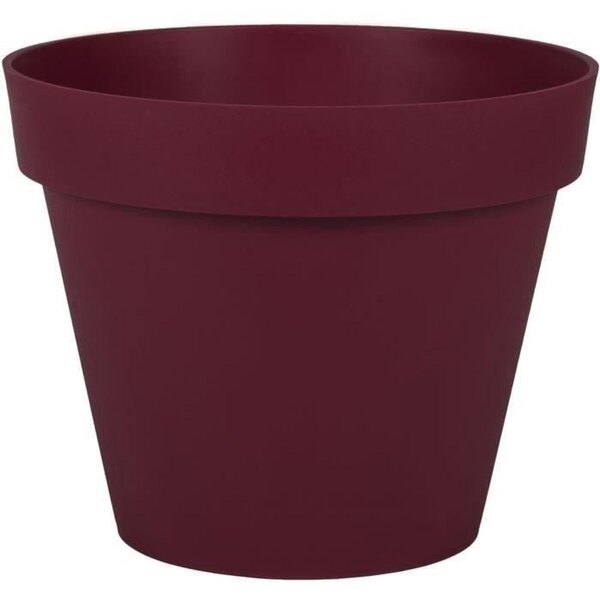 Pot de Fleur Rond Ø 30 cm - Volume 10 L Ø 29 5 x 24 cm - Rouge bourgogne