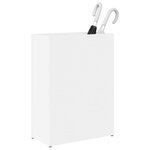 vidaXL Porte-parapluie Blanc 40 x 20 x 55 5 cm Bois d'ingénierie
