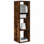 vidaXL Bibliothèque chêne fumé 34x31x112 cm bois d'ingénierie