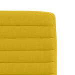 vidaXL Chaises à manger lot de 2 Jaune Velours
