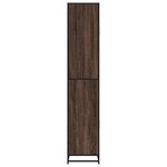 vidaXL Armoire de salle de bain chêne marron bois d'ingénierie métal