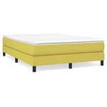 vidaXL Cadre de lit sans matelas vert 140x200 cm tissu