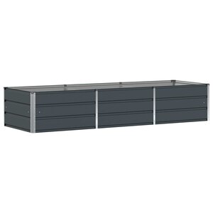 vidaXL Jardinière Anthracite 240 x 80 x 45 cm Acier